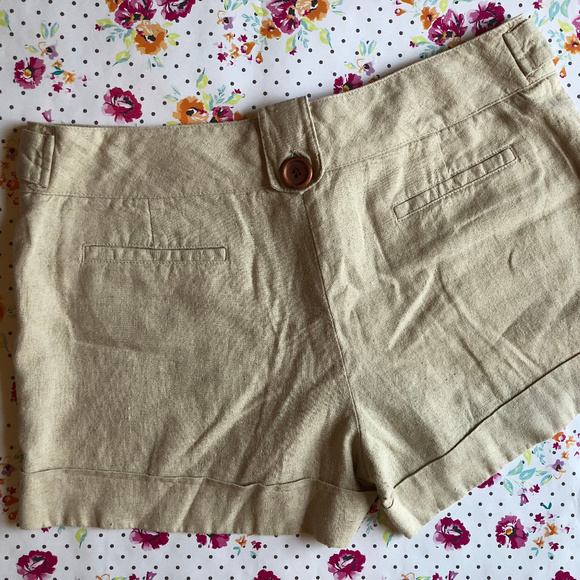 ✖️LAST CALL - NWOT Linen Blend Shorts, sz 6 - Picture 3 of 6
